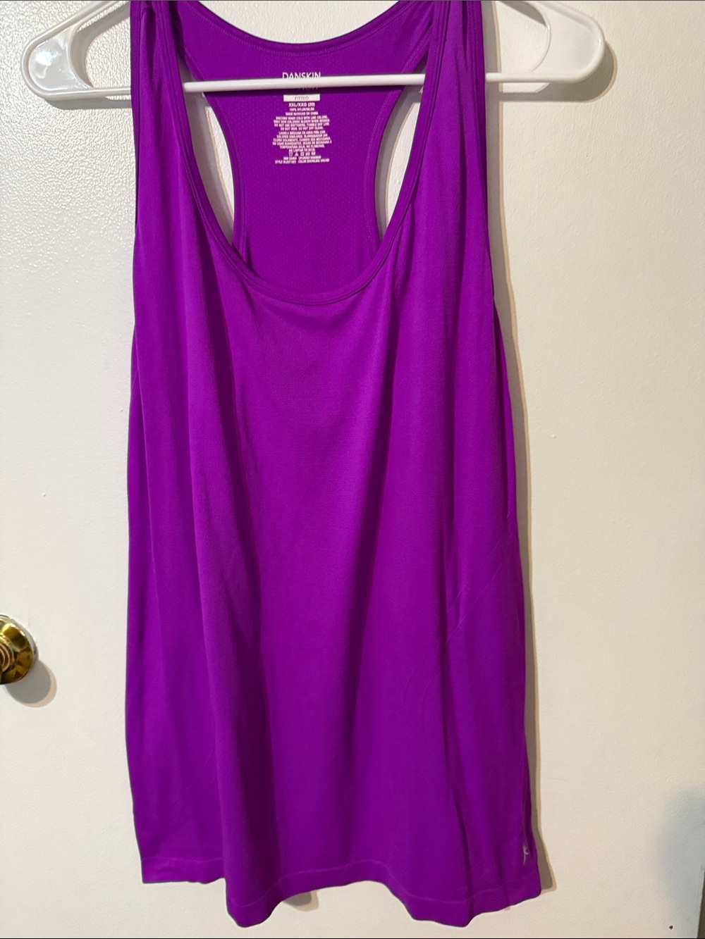 Danskin Bright Purple Racerback Tank Top